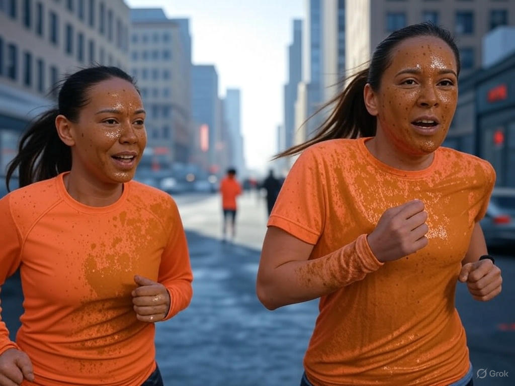 Two runners