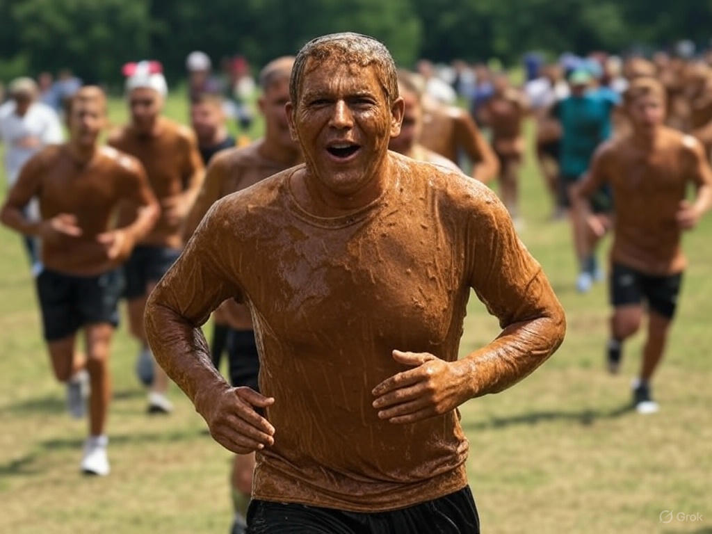 A happy runner